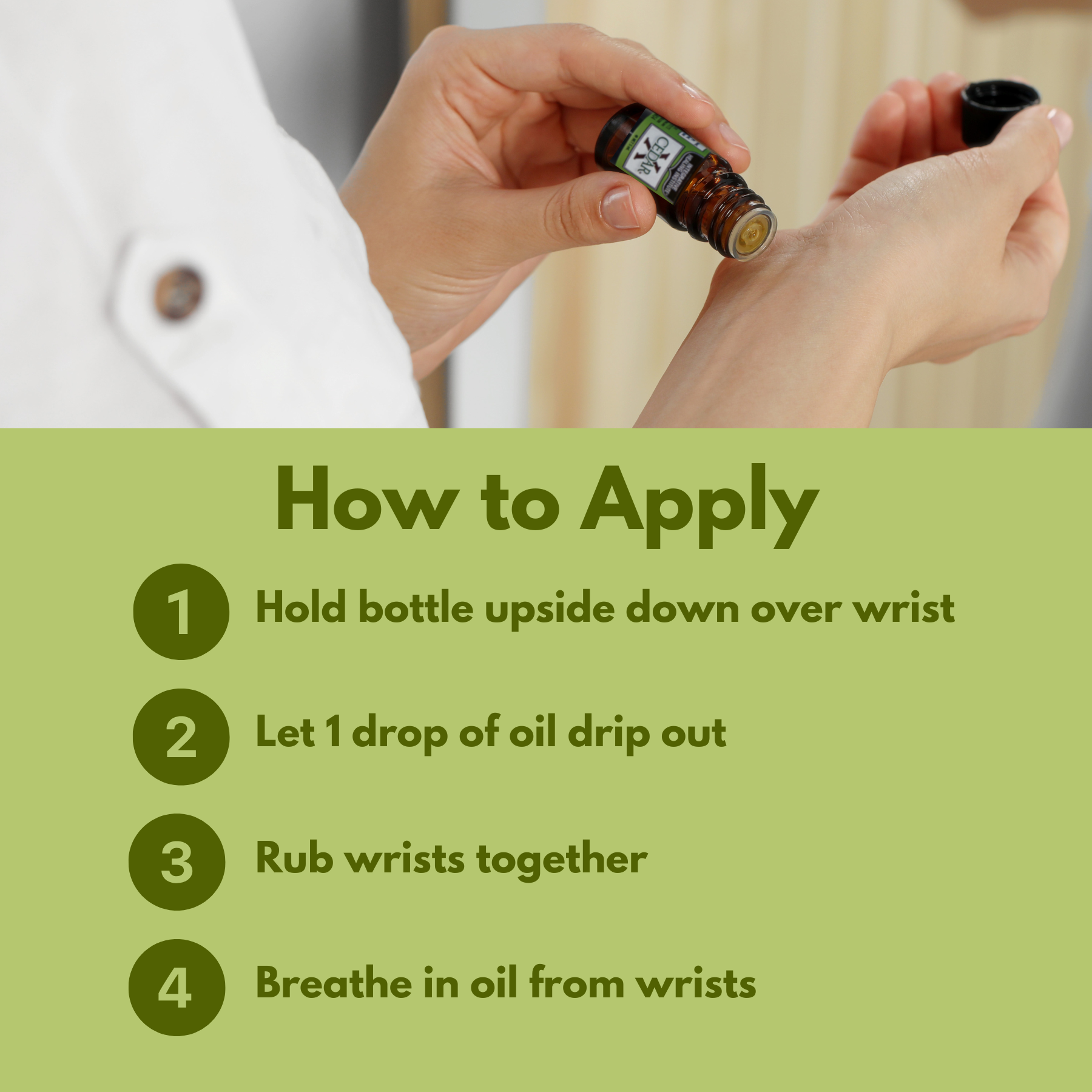 How to Apply Cedar X topical essential oil