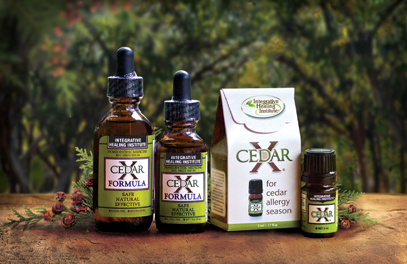 Natural Allergy Relief for cedar allergies including Cedar X® and Cedar X Formula