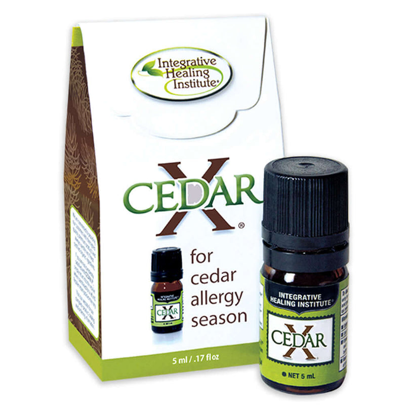 Cedar X natural essential oil allergy relief for cedar fever.